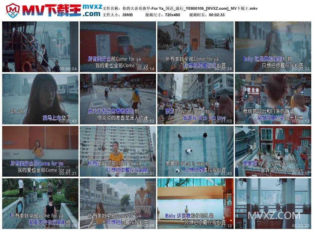 你的大表哥曲甲-For Ya_国语_流行_YE800109